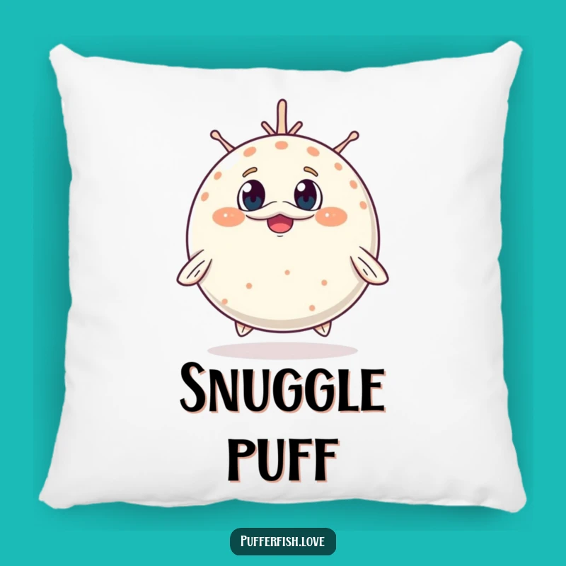 Cozy Funny Inflating Pufferfish Pillow: Snuggle with Surprise, A Funny Comfort Gift