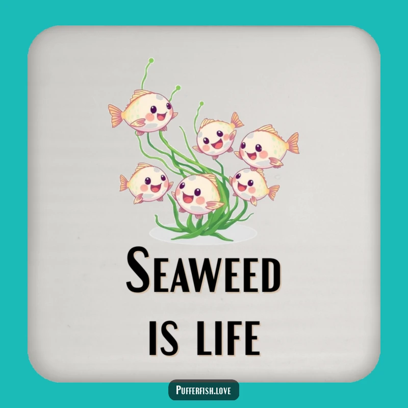 Funny Pufferfish Playtime Coasters: Serve Drinks with Aquatic Charm