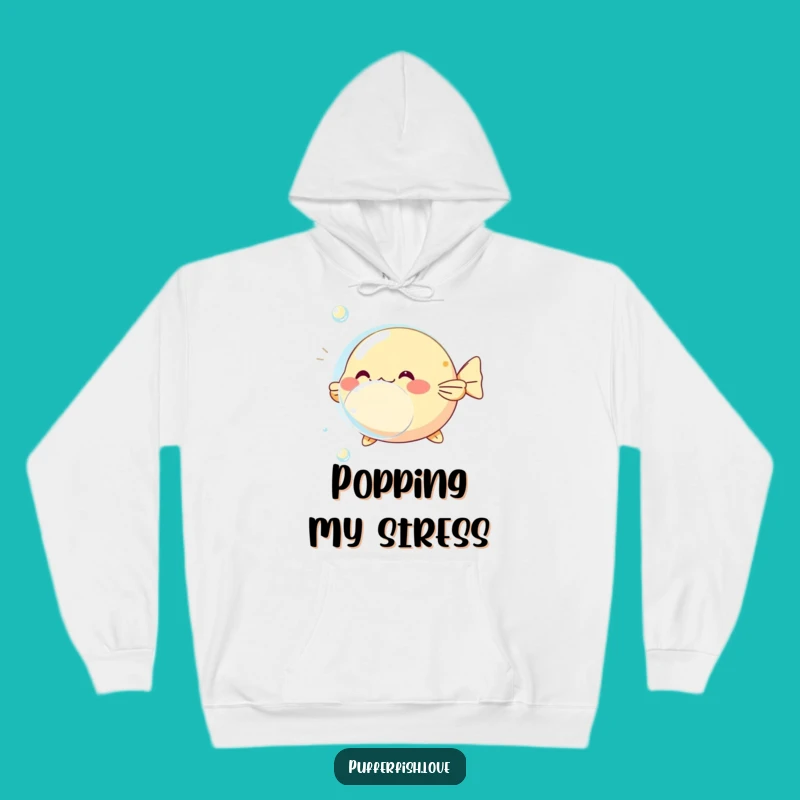 Funny Pufferfish Bubble Hoodie: Cozy Up with Playful Aquatic Vibes