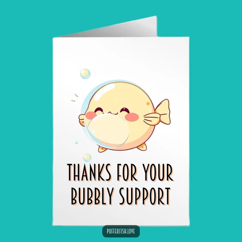 Free Printable Thank You Card: Pufferfish Thanks, A Bubbly Downloadable Greeting for Your Appreciation!
