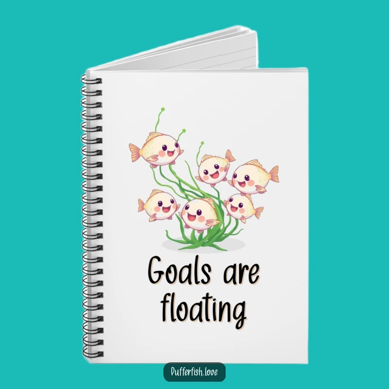 Funny Pufferfish Playtime Notebook: Jot Down Ideas with Aquatic Fun
