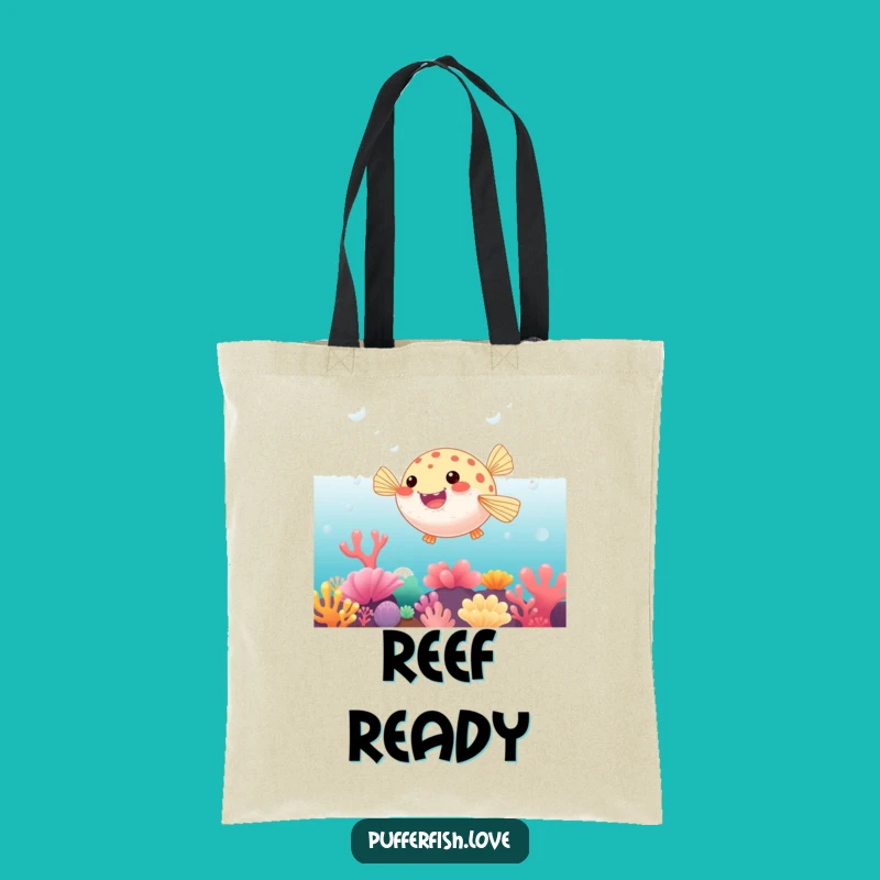 Funny Bouncing Pufferfish Tote Bag: Carry Reef Fun, A Delightful Funny Gift